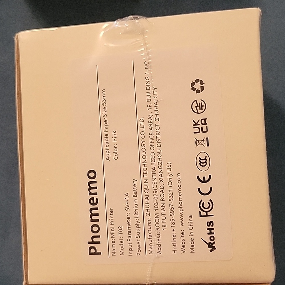 Label Maker & Printer Tiny Inkless Printer - Mini Portable Sticker Printer -NWT - Picture 5 of 7
